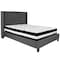Flash Furniture Platform Bed Set, Riverdale, Full, Dark Gry HG-BM-46-GG - alternate 2